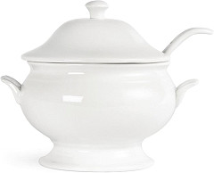  Olympia Whiteware Suppenterrine und Kelle 2,5L 