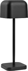  Olympia Lucca Tischlampe quadratische Kuppel Schwarz 200mm 