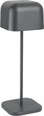  Olympia Lucca Tischlampe Quadratische Kuppel Grau 300mm 