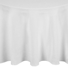  Mitre Essentials Occasions runde Tischdecke wei&szlig; 305cm 