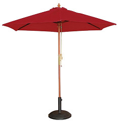  Bolero runder Sonnenschirm rot 3m 