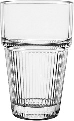  Olympia gestreifte stapelbare Becher 300ml (6 St&uuml;ck) 