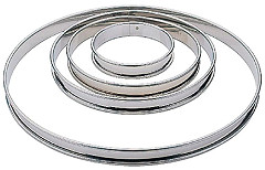  Matfer Flacher Tortenring Edelstahl glatt 24cm 