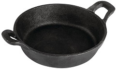  Olympia gusseiserne runde Servierpfanne mit Griffen 18cm 