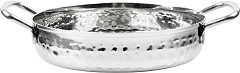  Olympia Tischpr&auml;sentationsschale Edelstahl geh&auml;mmert 125mm 