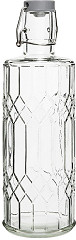  Olympia geo Glaswasserflasche mit St&ouml;psel 1 Liter (6 St&uuml;ck) 