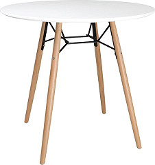  Bolero Arlo Tisch Rund Wei&szlig; 798mm 