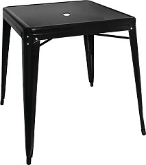  Bolero Bistro Quadratischer Stahltisch Schwarz - 660mm 