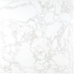  Bolero Quadratische Tischplatte mit Marmoreffekt Weiß 600mm 