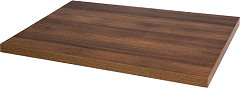  Bolero vorgebohrte rechteckige Tischplatte Rustic Oak 1100x700mm 
