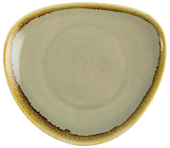 Olympia Kiln dreieckige Teller Moos 16,5cm 