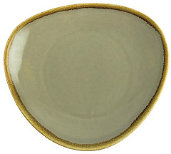  Olympia Kiln dreieckige Teller Moos 28cm 