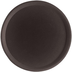  Cambro Camtread rundes rutschfestes Fiberglas Tablett schwarz 40,5cm 