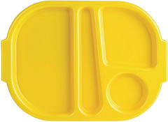 Olympia Kristallon Tabletts mit F&auml;chern 32,2x23,6cm gelb 