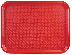  Kristallon Fast-Food-Tablett rot 34,5 x 26,5cm 