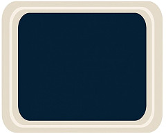  Roltex GN1/2 Serviertablett blau 42 x 32cm 