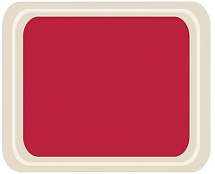  Roltex GN1/2 Serviertablett rot 42 x 32cm 