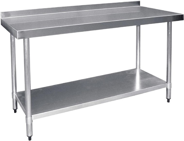 Vogue Arbeitstisch mit Aufkantung und Regalboden 180 x 60cm 