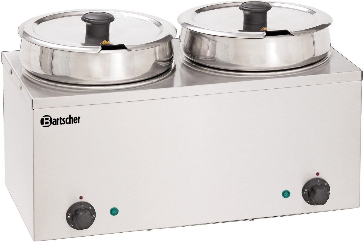  Bartscher Bain Marie Hotpot, 2x Topf, 6,5 L 