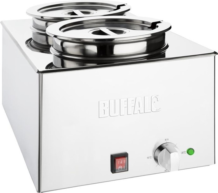  Buffalo Bain-Marie mit 2x 5.2L Schalen 