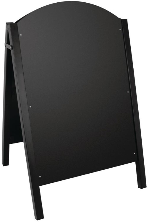  Olympia Stra&szlig;entafel Metall schwarz 