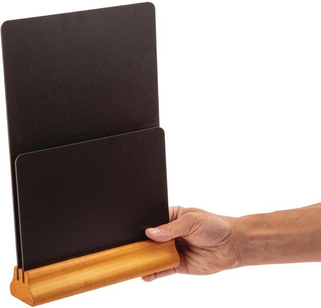  Olympia doppelseitige Tischtafel mit Men&uuml;halter 