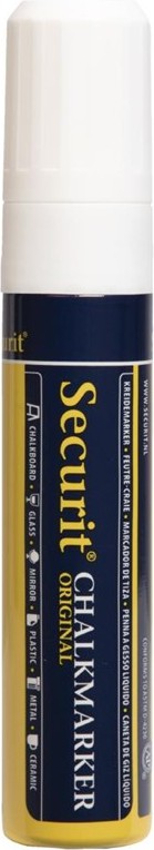  Securit Kreidestift 15mm wei&szlig; 