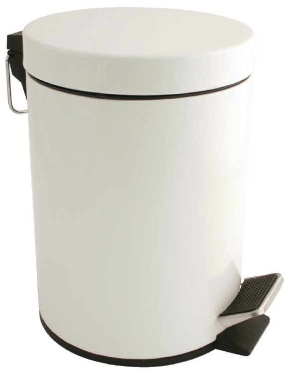  Bolero Pedaleimer wei&szlig; 5L 