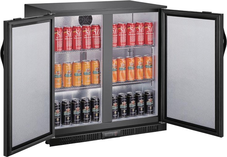  Polar G-Serie Niedriger K&uuml;hler mit zwei T&uuml;ren 198L 