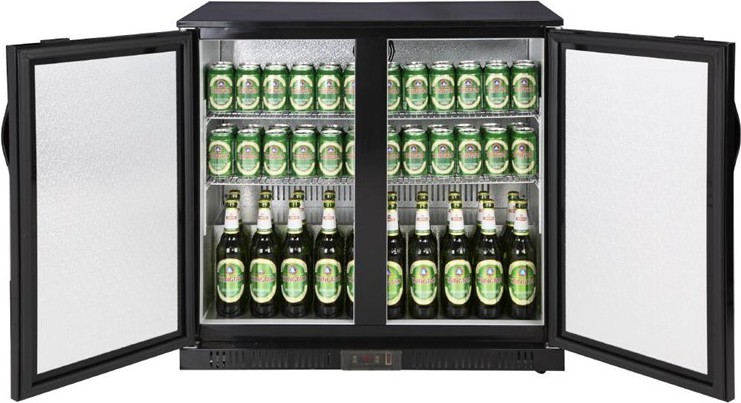  Polar G-Serie Niedriger K&uuml;hler mit zwei T&uuml;ren 198L 