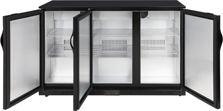  Polar G-Serie Niedriger K&uuml;hler mit drei T&uuml;ren, 320 L 