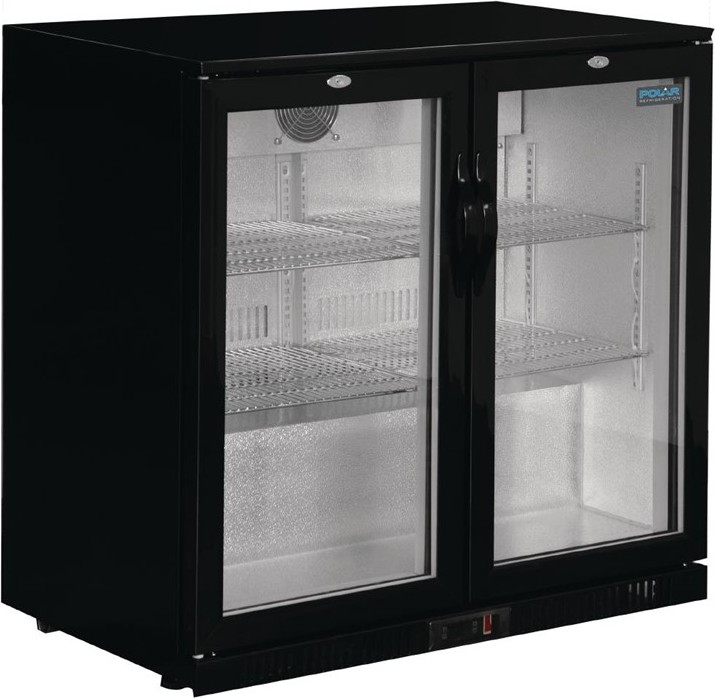  Polar Serie G Bark&uuml;hlschrank mit 2 Klappt&uuml;ren 208L 