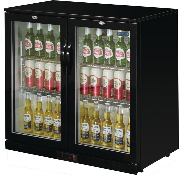  Polar Serie G Bark&uuml;hlschrank mit 2 Klappt&uuml;ren 208L 