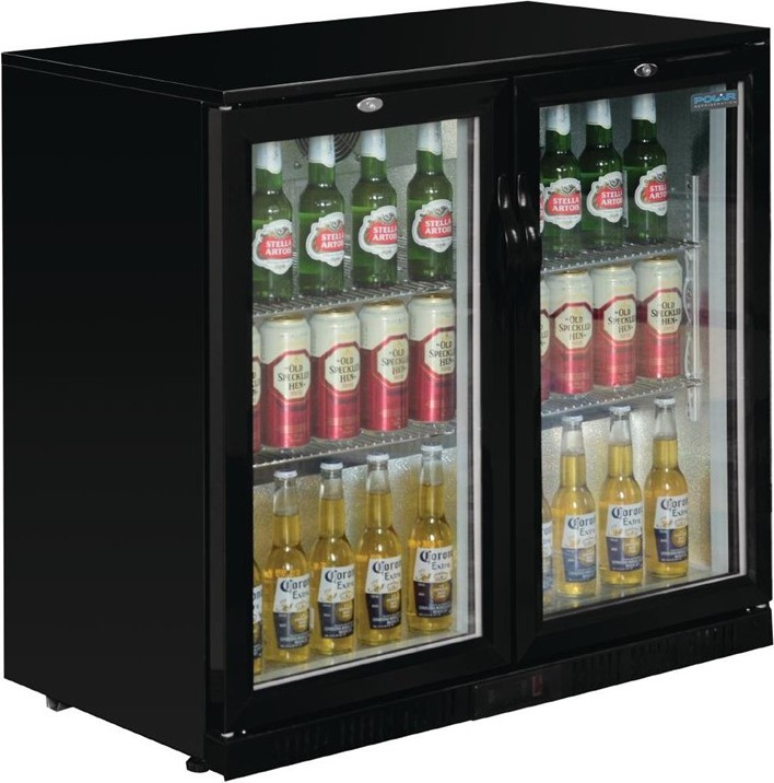  Polar Serie G Bark&uuml;hlschrank mit 2 Klappt&uuml;ren 208L 