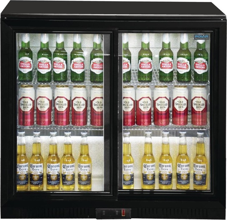  Polar Serie G Bark&uuml;hlschrank mit 2 Schiebet&uuml;ren 208L 