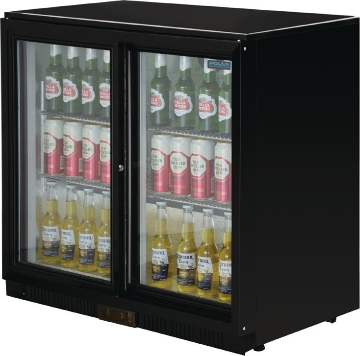  Polar Serie G Bark&uuml;hlschrank mit 2 Schiebet&uuml;ren 208L 