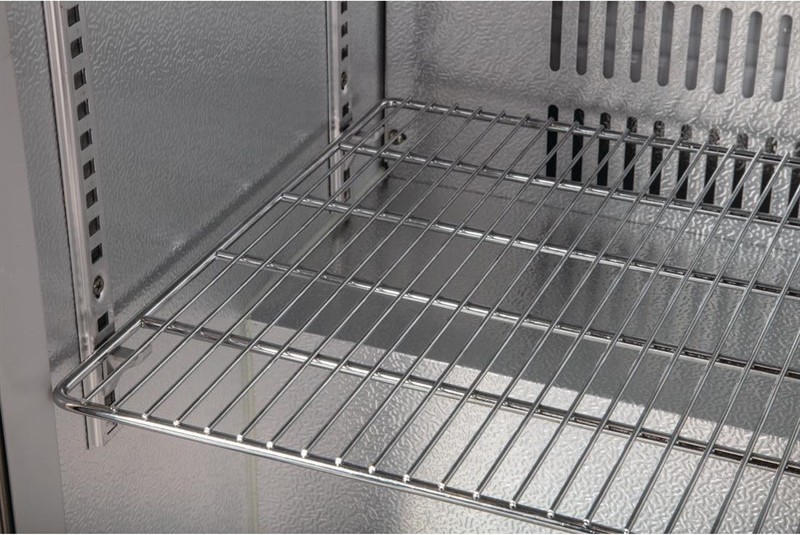  Polar Serie G Edelstahl Bark&uuml;hlschrank mit 2 Klappt&uuml;ren 208L 
