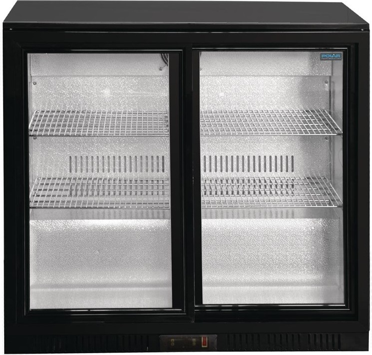  Polar Serie G Bark&uuml;hlschrank mit 2 Schiebet&uuml;ren 198L 