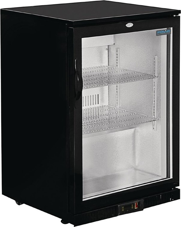  Polar Serie G Bark&uuml;hlschrank mit Klappt&uuml;r 128L 