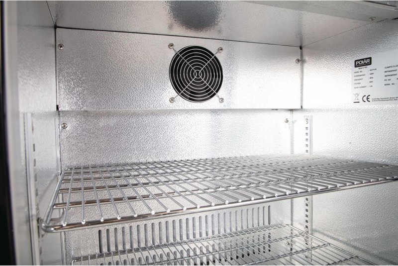  Polar Serie G Bark&uuml;hlschrank mit Klappt&uuml;r 128L 