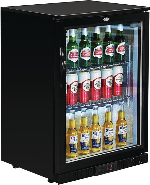  Polar Serie G Bark&uuml;hlschrank mit Klappt&uuml;r 128L 