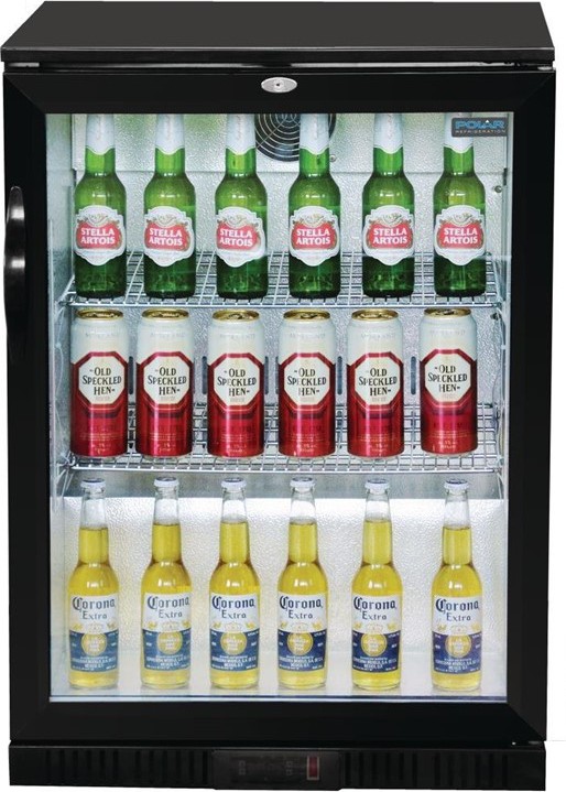  Polar Serie G Bark&uuml;hlschrank mit Klappt&uuml;r 128L 