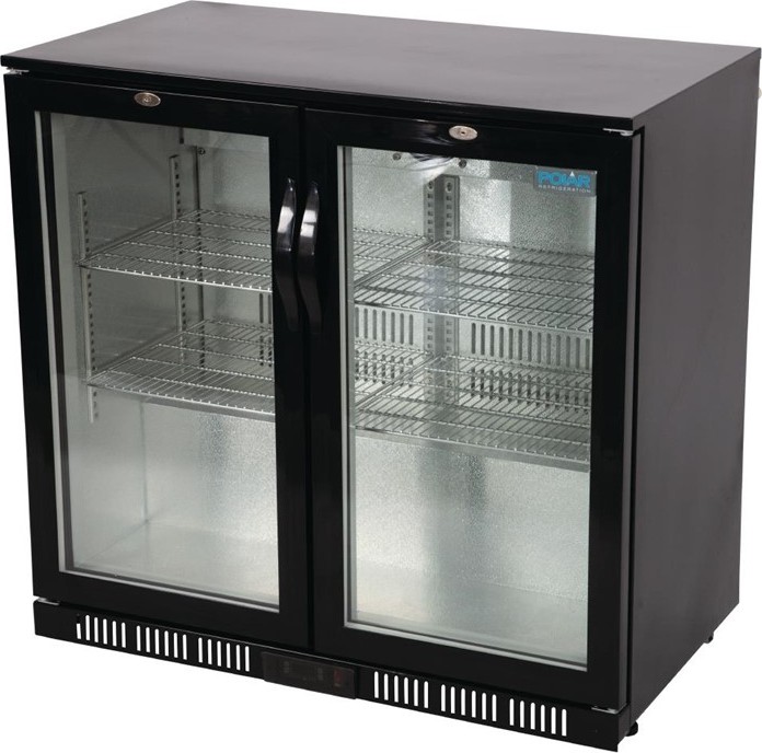  Polar Serie G Bark&uuml;hlschrank mit 2 Klappt&uuml;ren 198L 