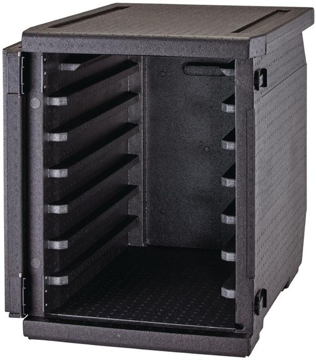  Cambro isolierter Frontlader Lebensmitteltransportbeh&auml;lter 126L mit 6 Schienen 