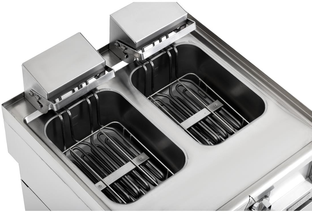  Buffalo 600 Serie Doppeltank-Elektrofritteuse 2 x 8Ltr 