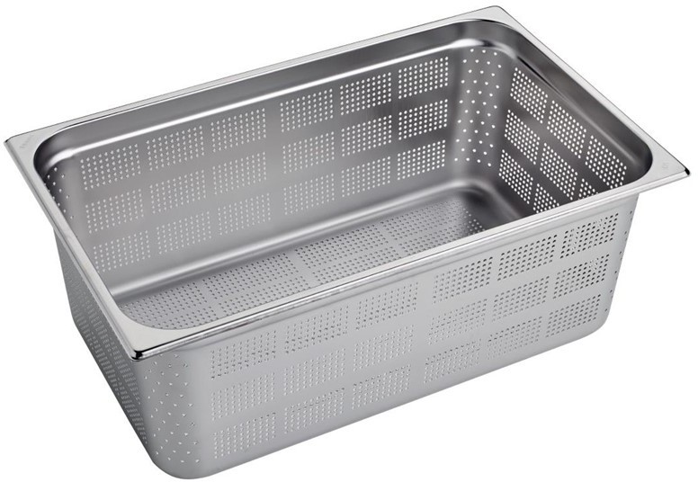  Gastro M Edelstahl GN-Beh&auml;lter 200mm GN1/1 gelocht 