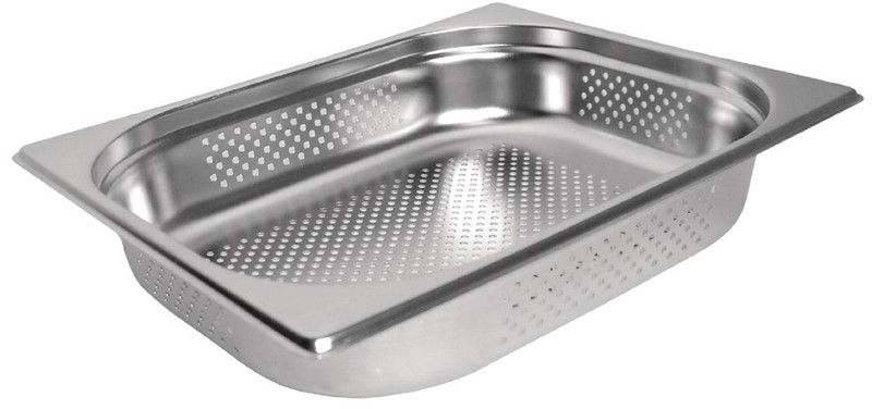  Vogue GN-Beh&auml;lter Edelstahl 6,5cm GN1/2 gelocht 