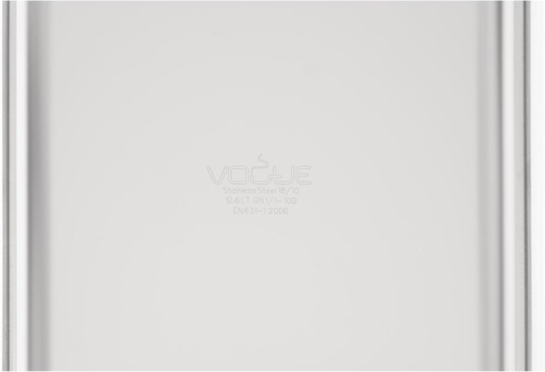  Vogue GN-Beh&auml;lter 1/1 Edelstahl 100mm 
