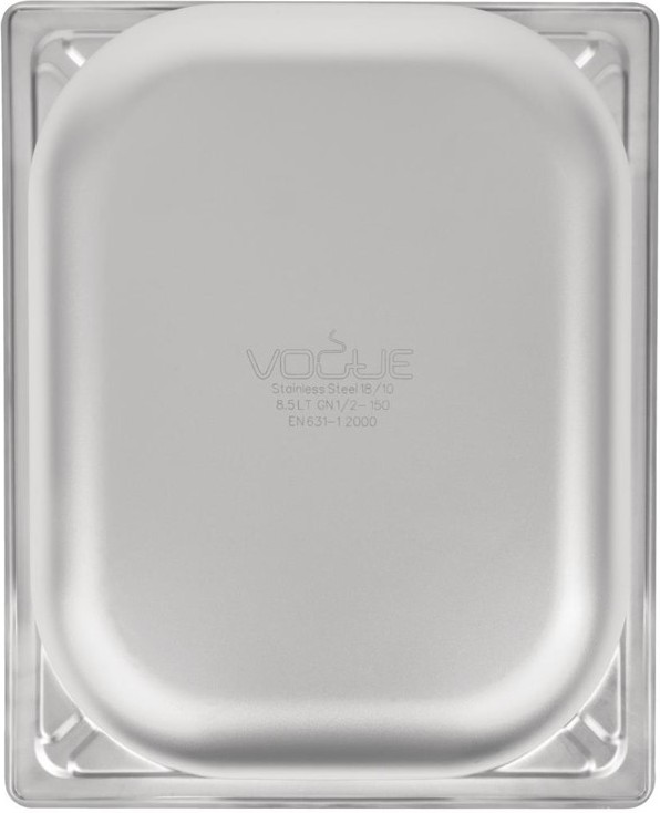  Vogue GN-Beh&auml;lter 1/2 Edelstahl 150mm 