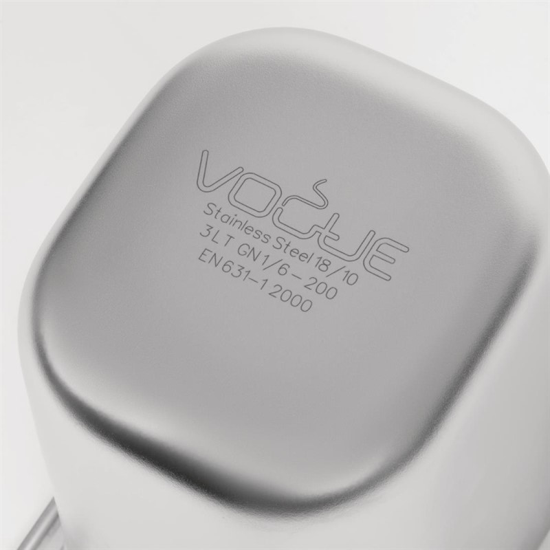  Vogue GN-Beh&auml;lter 1/6 Edelstahl 200mm 